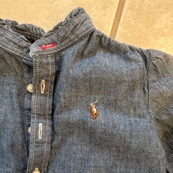 EUC Polo Ralph Lauren Denim Dress/Tunic - 2T - Picture 4 of 4